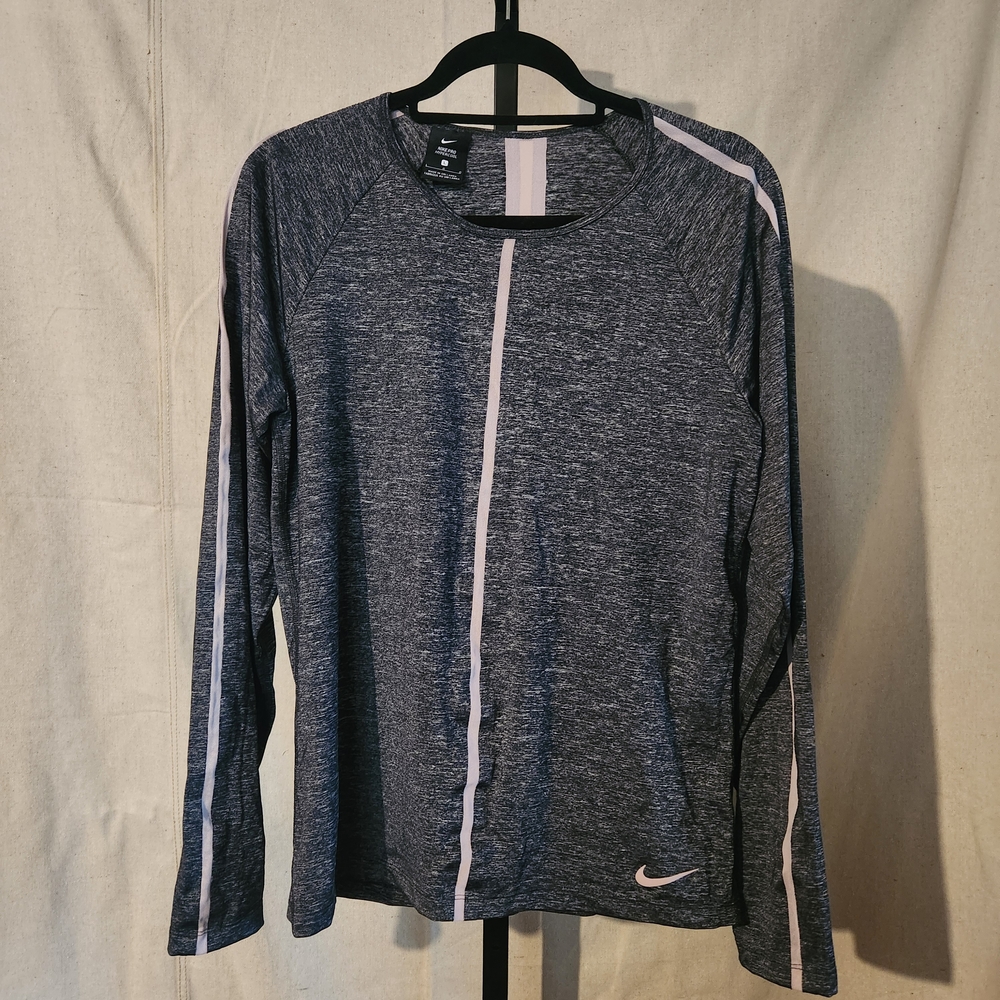 Nike Pro Hypercool Gray Long Sleeve Athletic Top